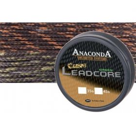 Anaconda pletená šňůra Camou Leadcore 35 lb zelená