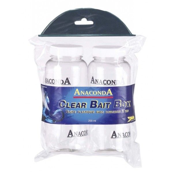 Anaconda plastové dózy Bait Box Clear, 4ks/bal Saenger