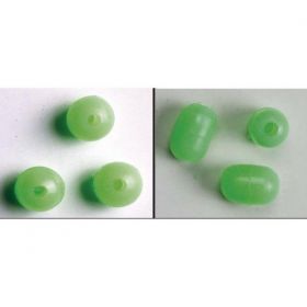 Aquantic oválky Fluo Beads zelená 7 x 10 mm 20 ks