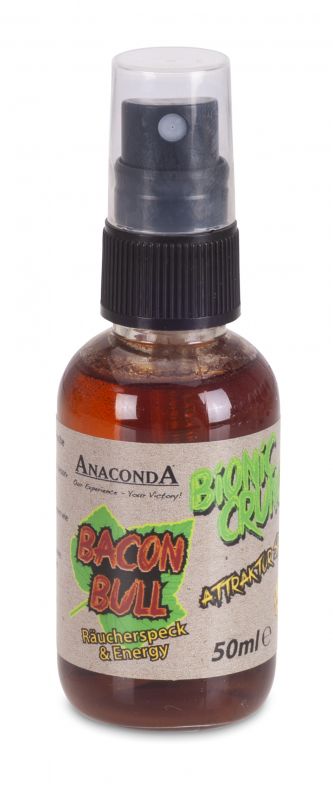 Attraktor Spray Anaconda Bionic Crunch 50ml Příchuť Bacon Bull Saenger