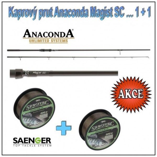 Kaprový prut Anaconda Magist SC… 1 + 1 Saenger