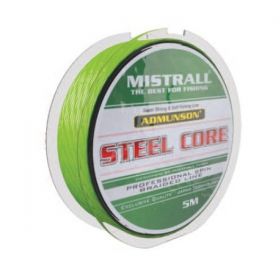 Mistrall pletená šňůra s ocelovým  jádrem Admuson Steel Core průměr: 0,11 mm