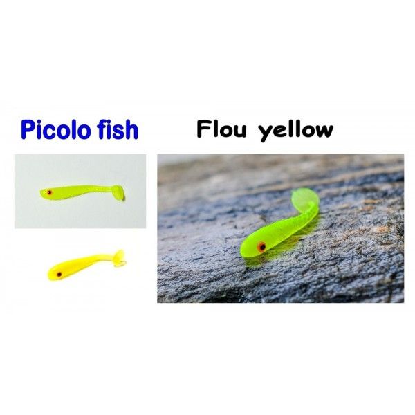 Picolo Fish, 38mm, 0,4g Varianta: Red with silver glitter Sharpfishes