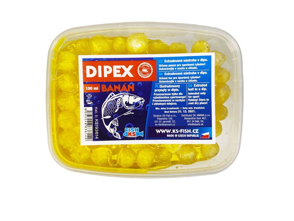 KS Fish Dipex 100 ml, banán KS-fish