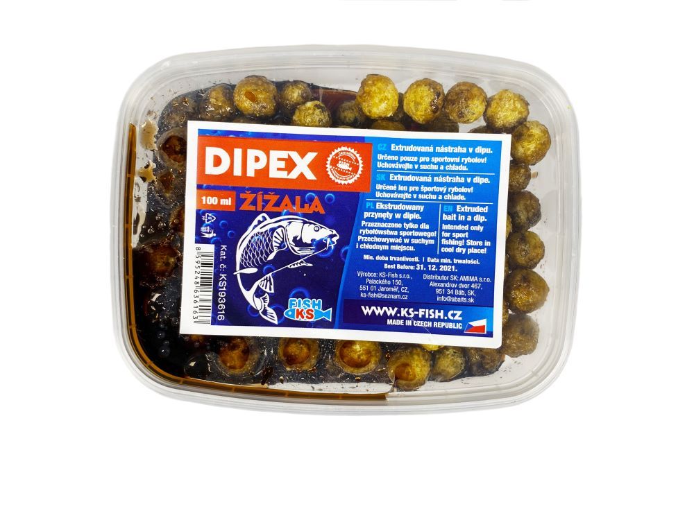 KS Fish Dipex 100 ml, žížala KS-fish