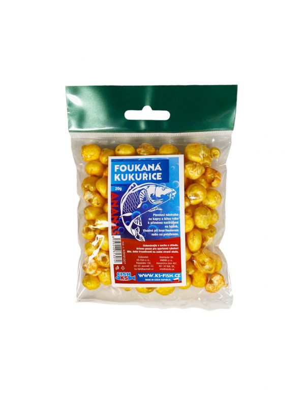 KS Fish foukaná kukuřice 20g, ananas KS-fish