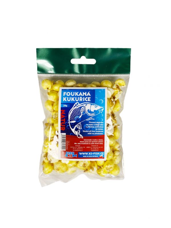 KS Fish foukaná kukuřice 20g, natur KS-fish