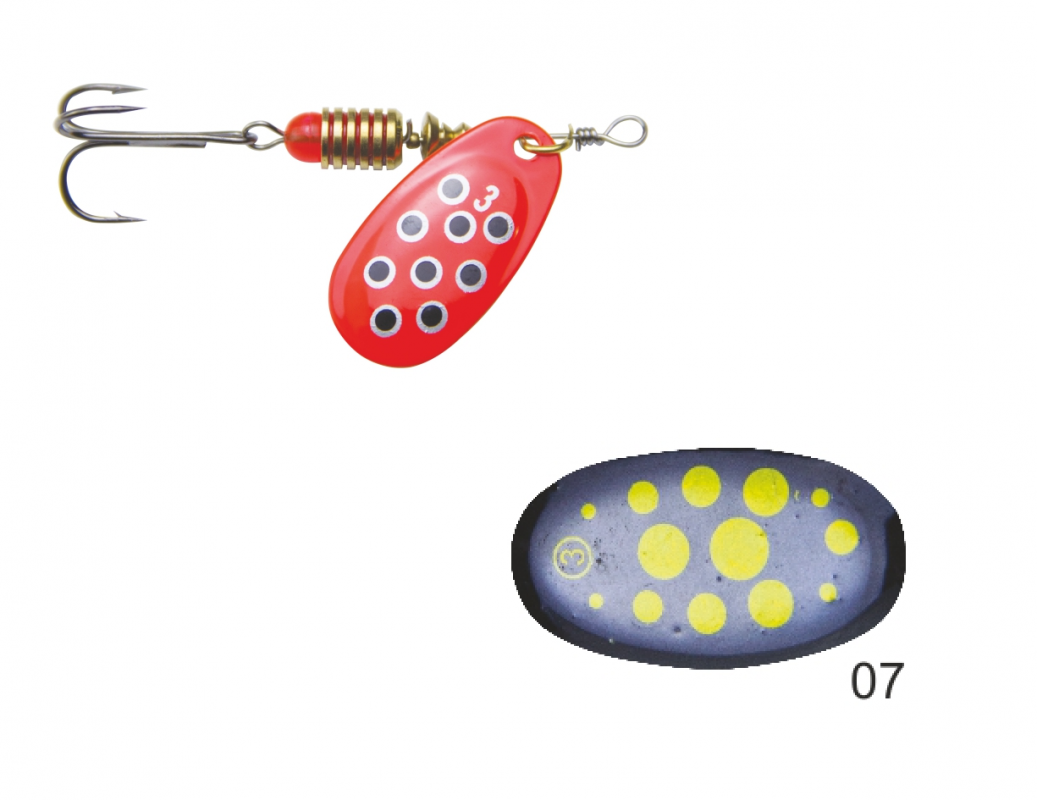 Mistrall rotační třpytka SPERSO vel. 3, 6g, barva 07