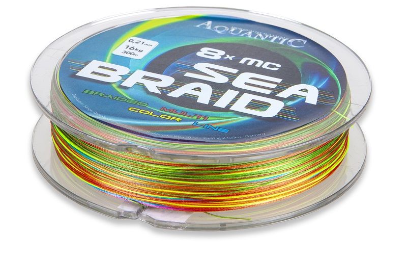 Aquantic šňůra osmipramenná MC Sea-Braid 0,13 mm 300 m multicolor Saenger