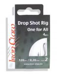 Iron Claw návazce Drop Shot Rigs 2 háčky průměr 0,20 mm 4 ks Saenger