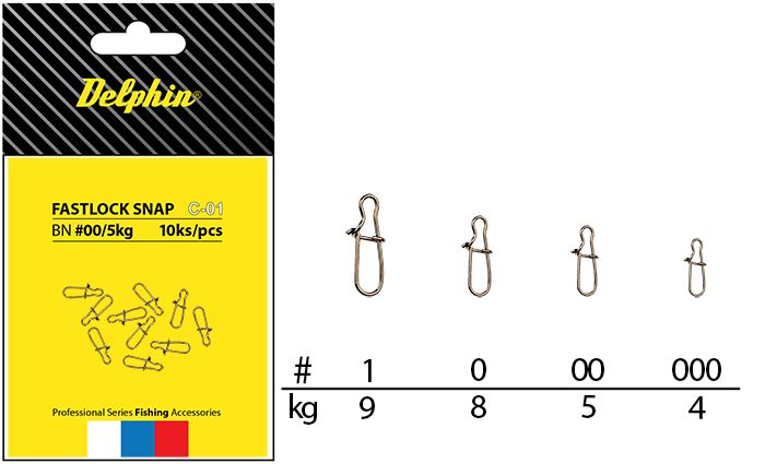 Fastlock Snap C-01/10ks DELPHIN